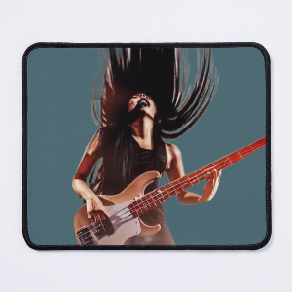Item preview, Girl guitarist plays bass guitar vibrantly and excitingly  designed and sold by JaroDesign2023.