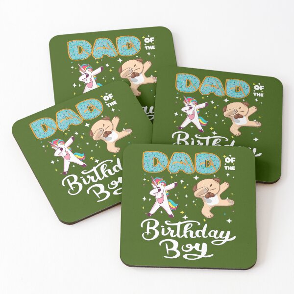 Item preview, Dad Of The Birthday 	 Donut Dabbing Unicorn Dog Daddy 	 	 designed and sold by rlmmhmhe77.