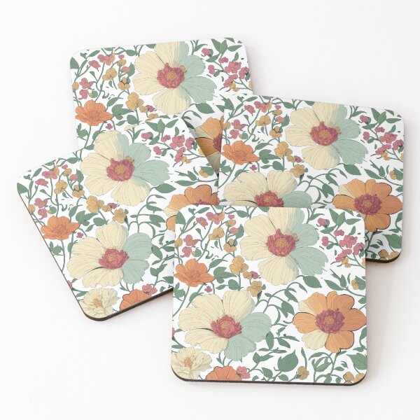 Item preview, Shiny 70s Floral Bliss designed and sold by printyai.