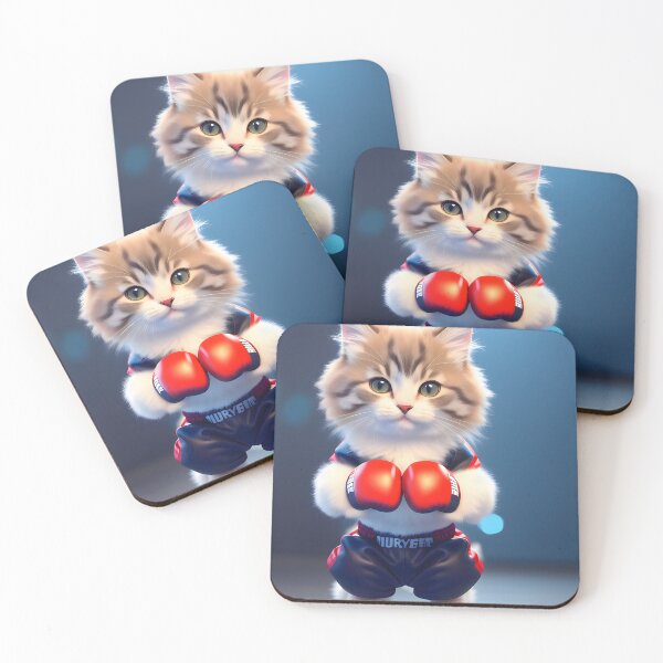 Item preview, Boxing cat - Modern digital art designed and sold by Ai-michiart.