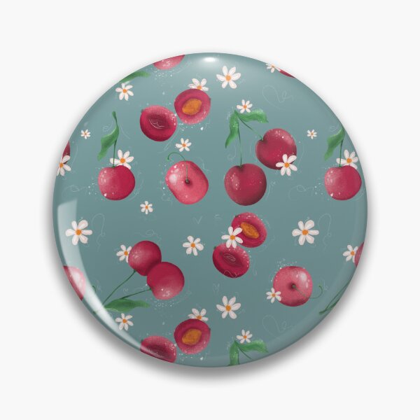 Item preview, Cherries love blue background designed and sold by Ma.La.Art.