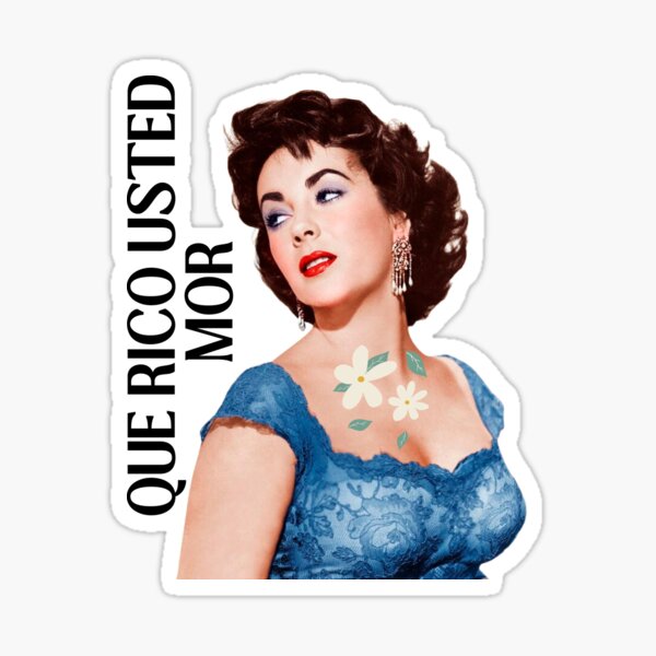 Item preview, Elizabeth taylor - que rico usted mor designed and sold by colombinadesing.