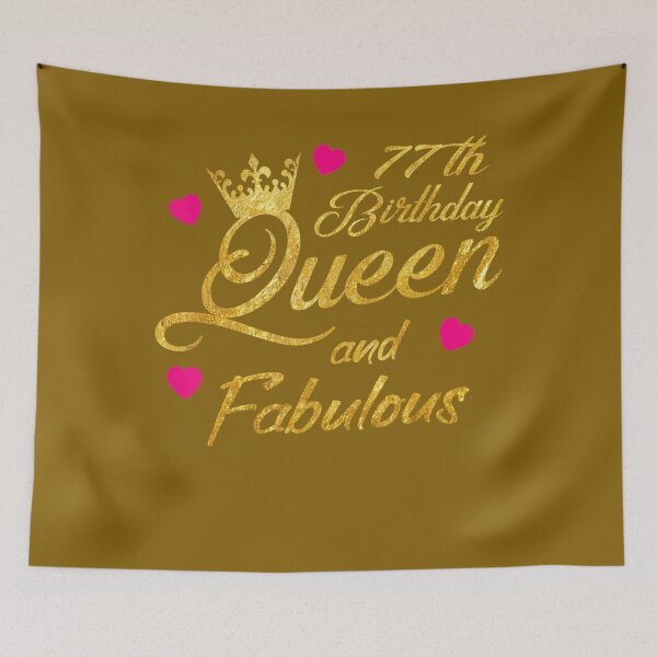 Item preview, 77th Birthday Squad Queen and Fabulous B-Day 	 	 	 	 designed and sold by lbigvezshpm41.
