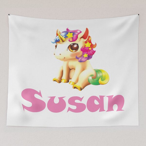 Item preview, Susan Unicorn Cute Name designed and sold by ProjectX23.