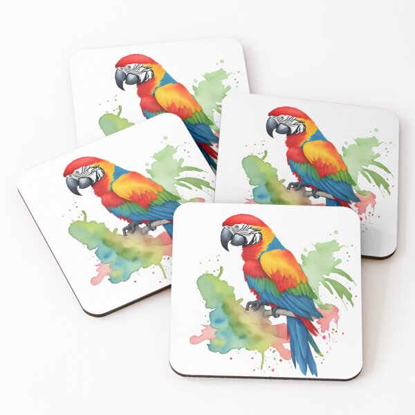 Item preview, Vibrant Watercolor Parrot designed and sold by printyai.