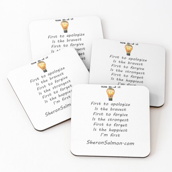 Item preview, First to apologize is the bravest. First to forgive is the strongest designed and sold by IAMthinker.