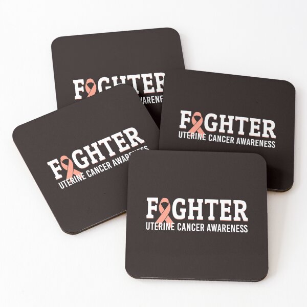 Item preview, Fighter Warrior Uterine Cancer Awareness 	 Peach Ribbon 	 	 designed and sold by iyhuksnn87.