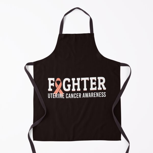 Item preview, Fighter Warrior Uterine Cancer Awareness Peach Ribbon designed and sold by iyhuksnn87.
