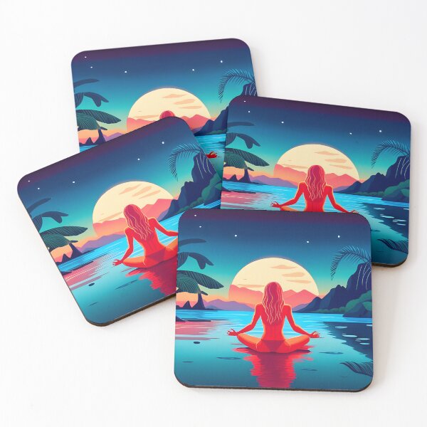 Item preview, Tropical mindfulness enthusiast. (AI generated art). 1st Edition.  designed and sold by TheMindfulExpat.