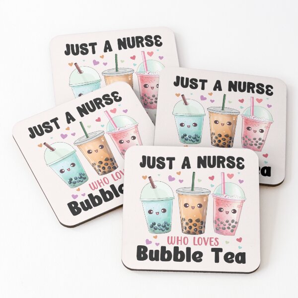 Item preview, Just a Nurse who Loves Bubble Tea designed and sold by TaraGbear.