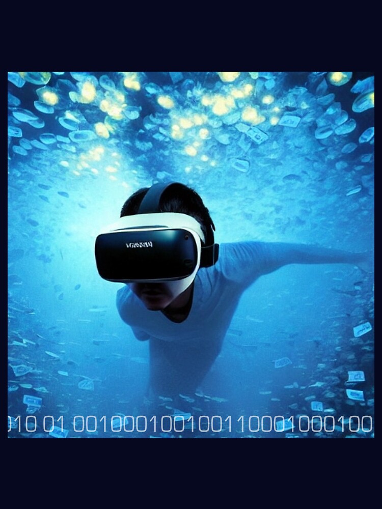 Thumbnail 7 of 7, Essential T-Shirt, VR A.I. Deep sea Dream designed and sold by OneSwitch.