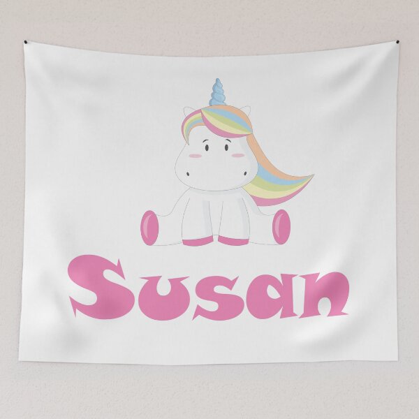 Item preview, Susan Unicorn Cute Name designed and sold by ProjectX23.