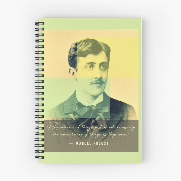 Item preview, Marcel Proust portrait and quote: Remembrance of things past is not necessarily the remembrance of things as they were designed and sold by artbleed.