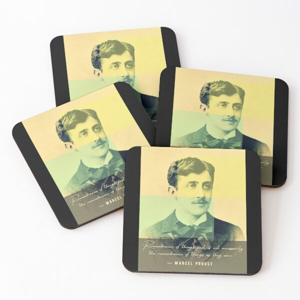 Item preview, Marcel Proust portrait and quote: Remembrance of things past is not necessarily the remembrance of things as they were designed and sold by artbleed.