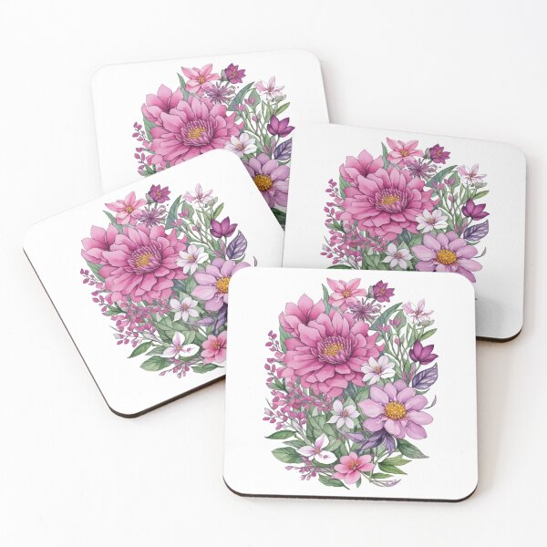 Item preview, watercolor flowers designed and sold by UndineSea.