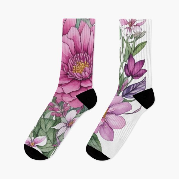 Item preview, watercolor flowers designed and sold by UndineSea.