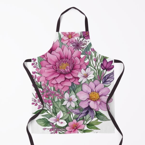 Item preview, watercolor flowers designed and sold by UndineSea.