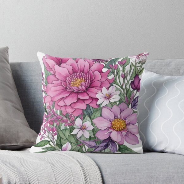 Item preview, watercolor flowers designed and sold by UndineSea.