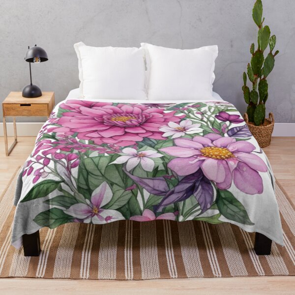 Item preview, watercolor flowers designed and sold by UndineSea.