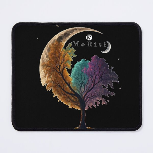 Item preview, colourful tree under the shining moon light tee  designed and sold by MoRisi-Fashion.
