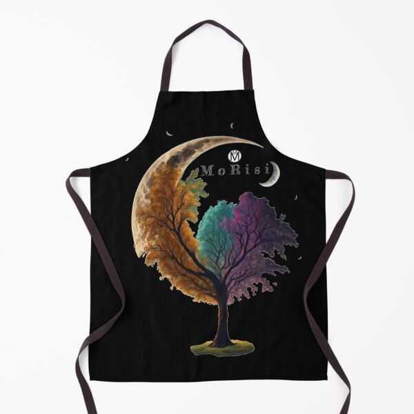 Item preview, colourful tree under the shining moon light tee designed and sold by MoRisi-Fashion.