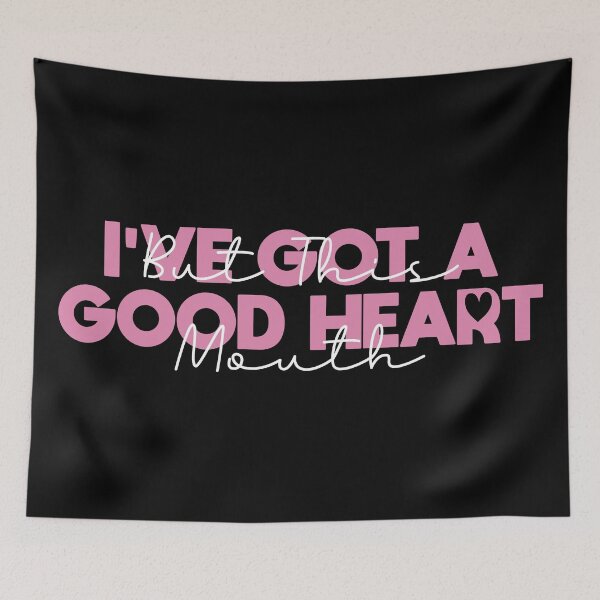Item preview, I've got a good heart but this mouth, sarcastic woman, sarcastic saying, funny, gift for mom designed and sold by Blonc-ou.