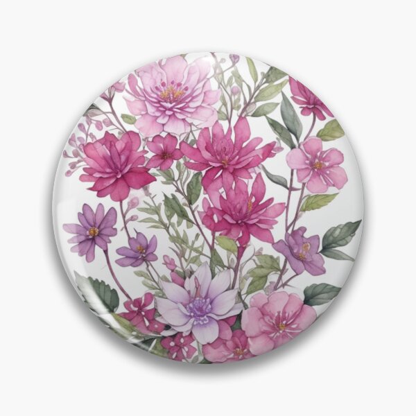 Item preview, watercolor flowers designed and sold by UndineSea.