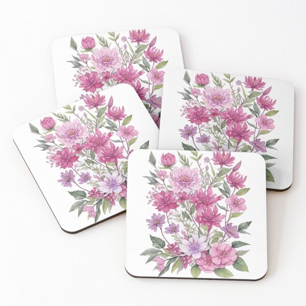 Item preview, watercolor flowers designed and sold by UndineSea.