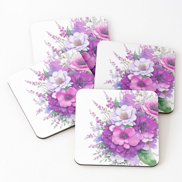 Item preview, watercolor flowers designed and sold by UndineSea.