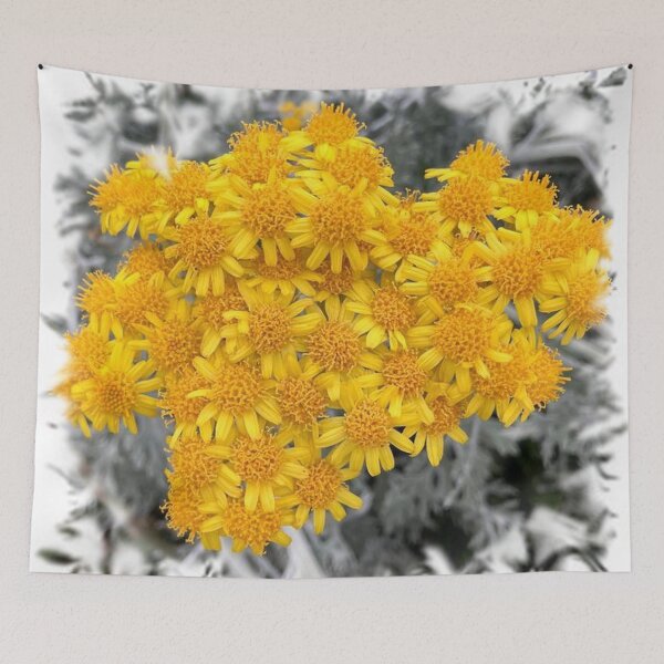 Item preview, Silver ragwort yellow bouquet flowers by iritof designed and sold by iritof.