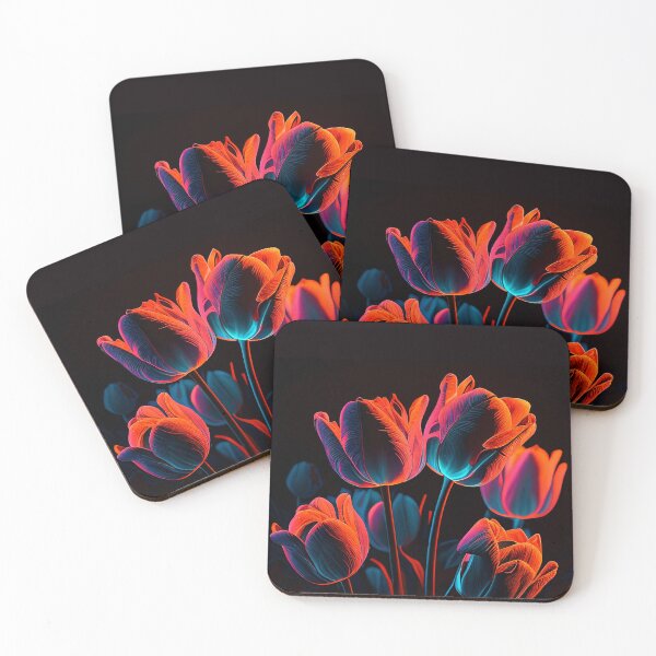 Item preview, Neon Red Tulips designed and sold by Artbyminga.