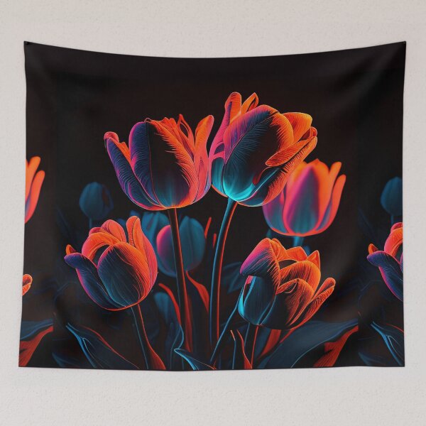 Item preview, Neon Red Tulips designed and sold by Artbyminga.