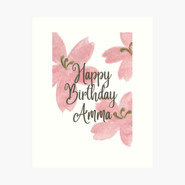 Item preview, Happy Birthday Amma | Tamil Greeting Card  designed and sold by CraftedWithAnpu.