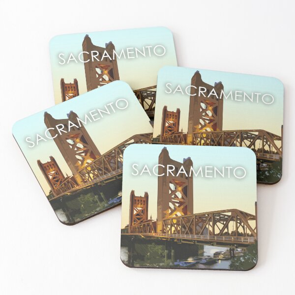 Item preview, Sacramento, Bridge, California, USA, Travel Print designed and sold by summattodraw.