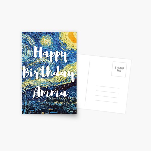 Item preview, Happy Birthday Amma | Tamil Greeting Card  designed and sold by CraftedWithAnpu.