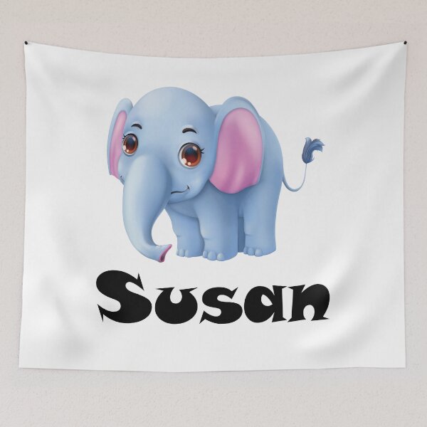 Item preview, Susan Cute Elephant Name designed and sold by ProjectX23.