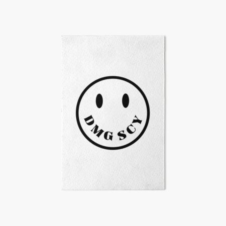 Damaged Society Merch Dmg Scy Smiley Logo Art Board Print for
