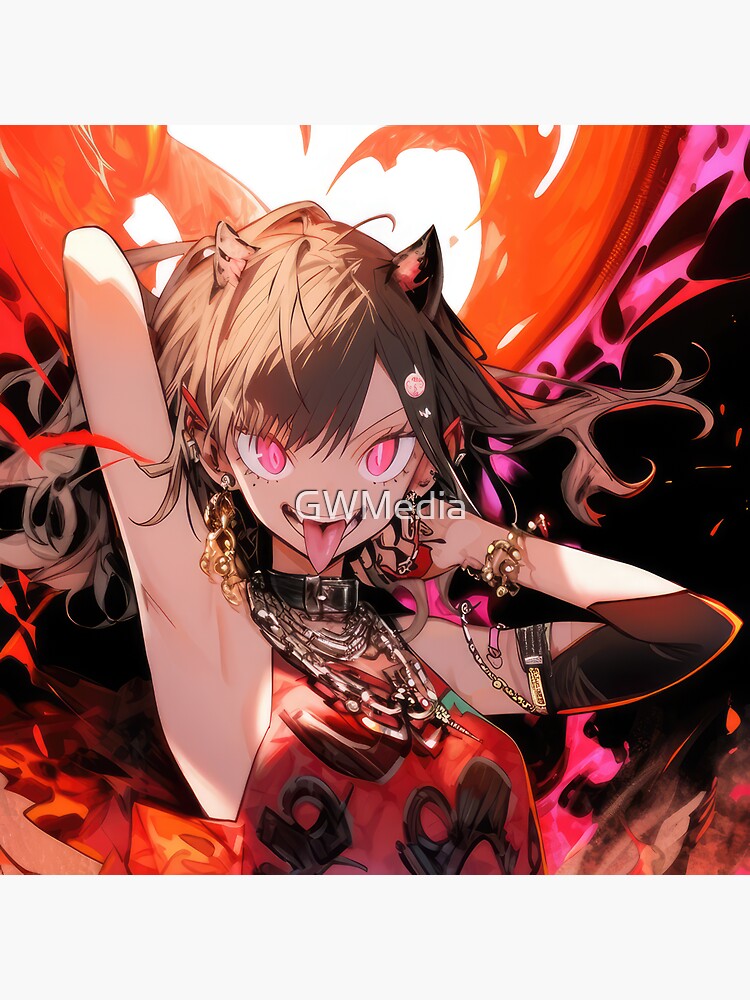 Anime Fire Witch | Sticker