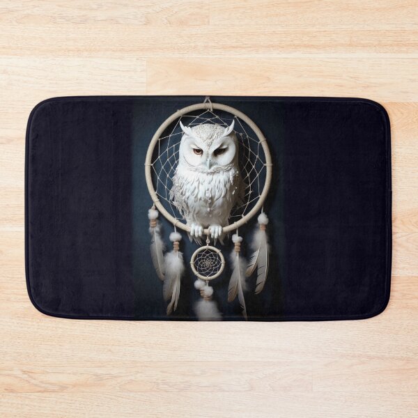 Item preview, Snowy Owl Sitting In Dreamcatcher designed and sold by SubtleSplit.
