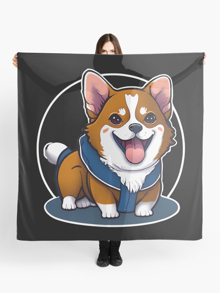 Buffalo bills corgi cartoon style' Scarf for Sale by PrintDesignFlow