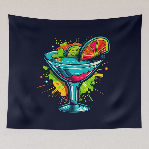 Item preview, Colorful and Bold Margarita Design - Drinking Fun For Tequila and Margarita Lovers designed and sold by AlanPhotoArt.