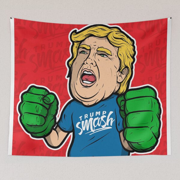 Item preview, Funny Trump Smash Illustrated SAWATTS tee designed and sold by Fragoutdesign.