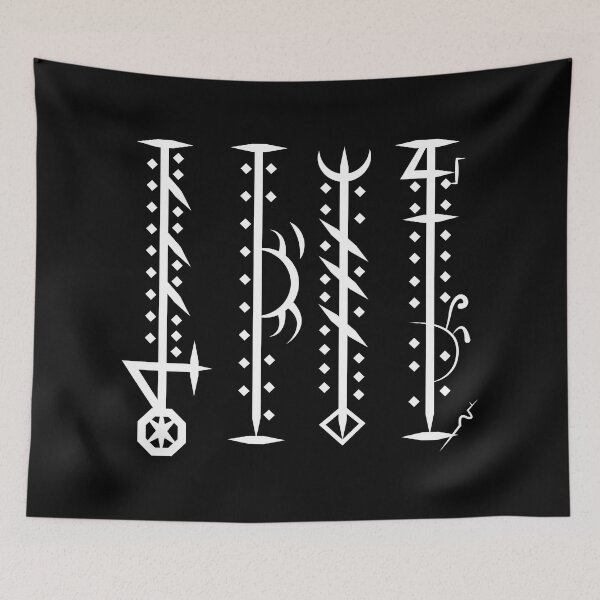 Item preview, Stafur Gegn Galdri Rune - White designed and sold by Gumless.