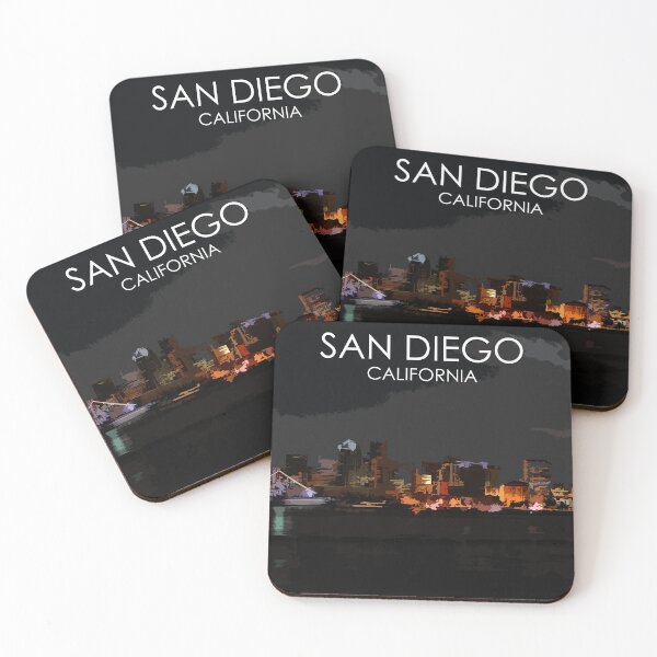 Item preview, San Diego, California, USA, Travel Print designed and sold by summattodraw.