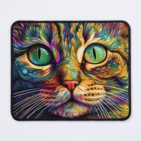 Item preview, Close-up of a cat's head. Illustration in abstract style. designed and sold by osadchyii.