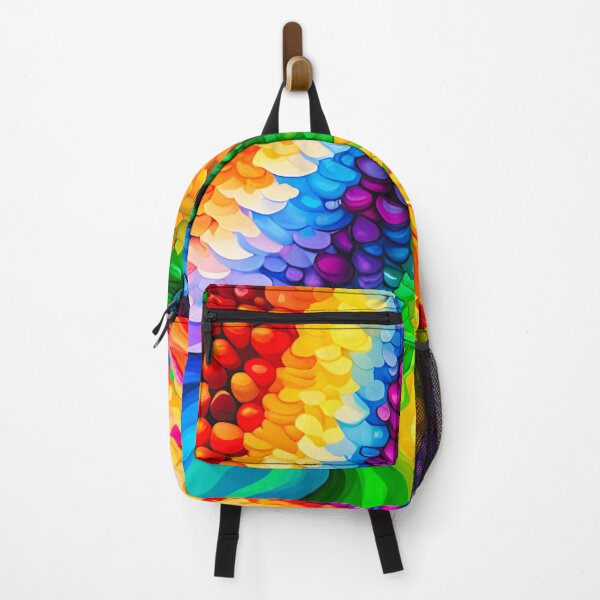Item preview, Rainbow Abstract Streaming Paint Pattern designed and sold by WitchyWare.