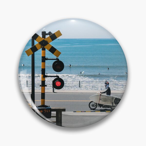 Item preview, Japanese Seaside Town with Motorbike and Surfboard  designed and sold by JonesyDave.