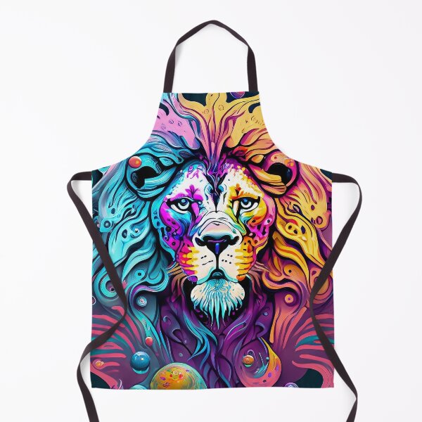 Item preview, Swirling colors with bubbles and droplets forming the image of a lion designed and sold by Lefteris Betsis.