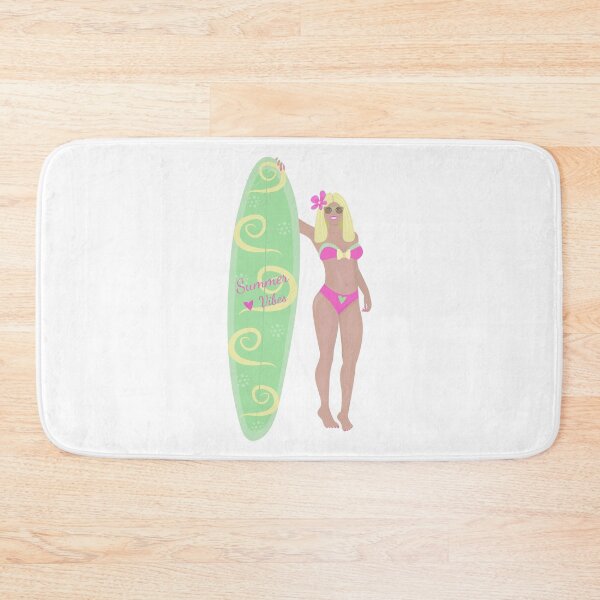 Item preview, Slim blonde woman with a sailboard designed and sold by OM-lova.
