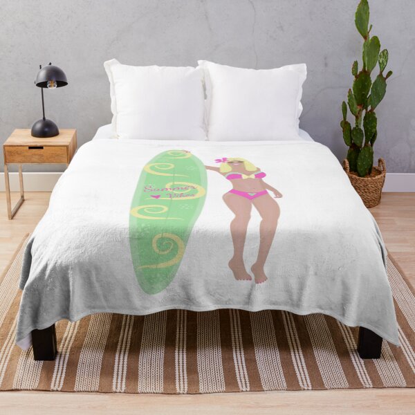 Item preview, Slim blonde woman with a sailboard designed and sold by OM-lova.
